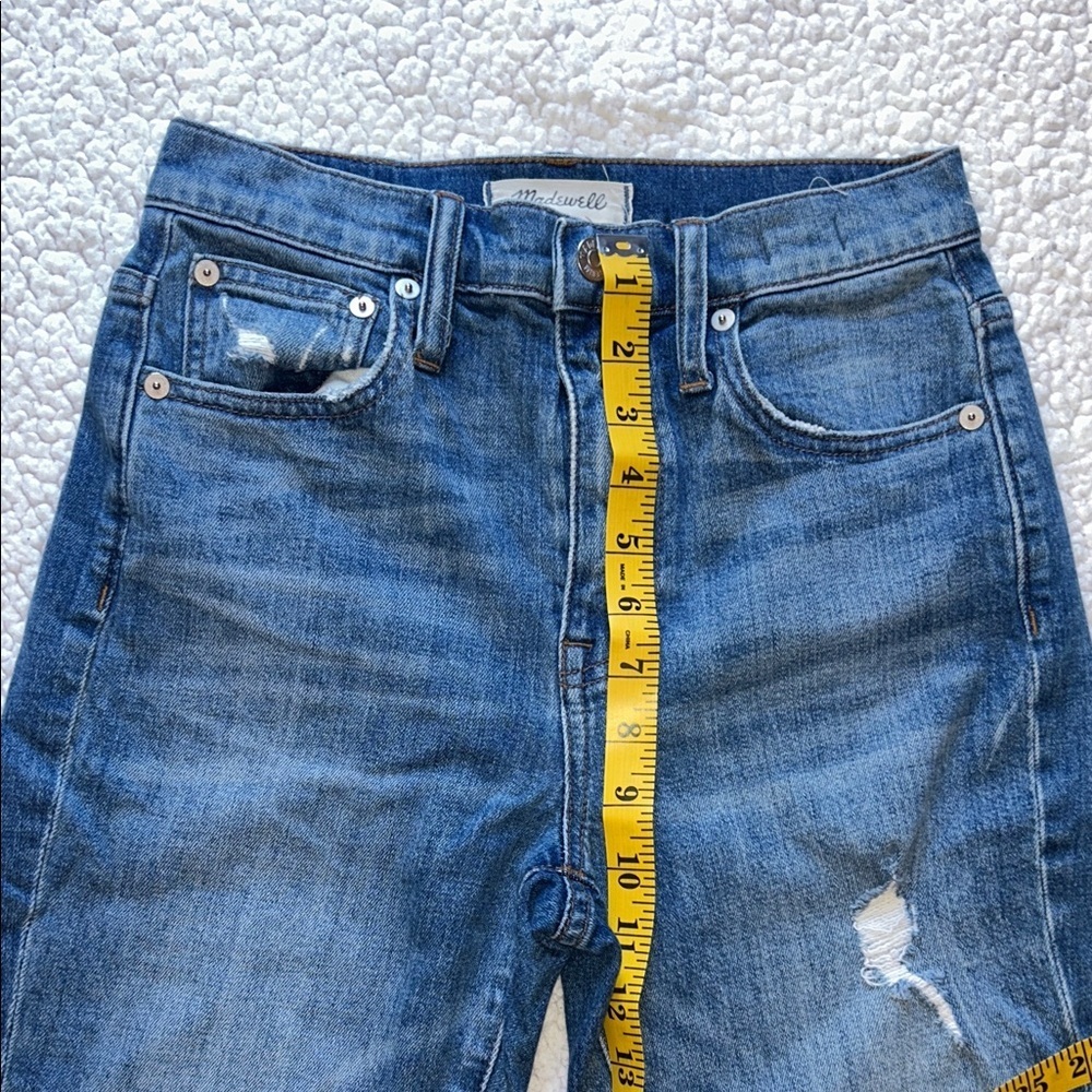 Madewell Straight Leg Jeans in Classic Blue - Picture 3 of 13